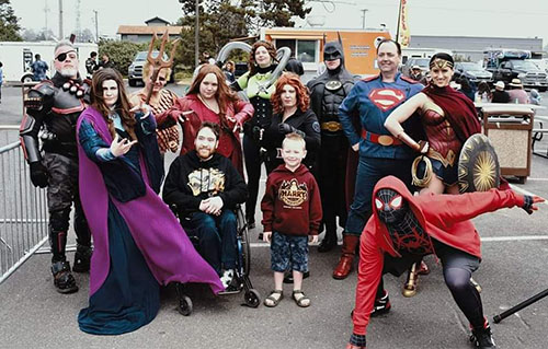 Costumed Characters for Causes at Grit City Comic Show 2023 in Tacoma,WA